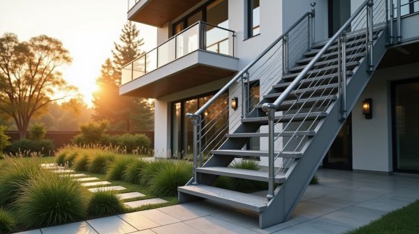 Soluciones prácticas de escaleras prefabricadas exterior